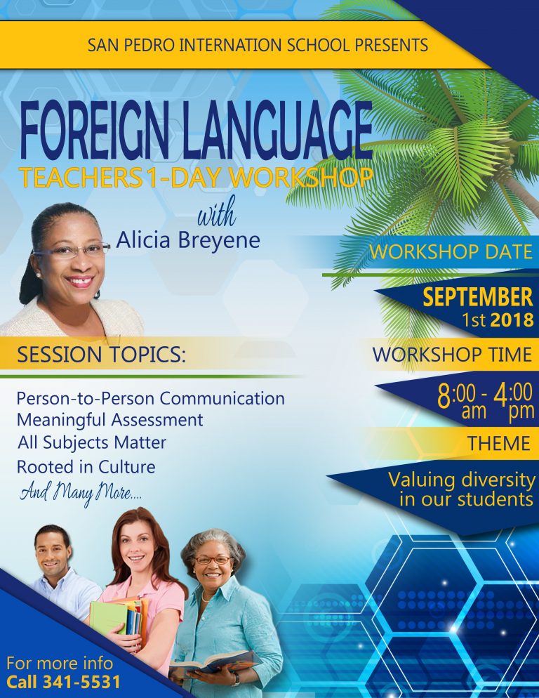 Foreign Language Teachers Workshop Flyer